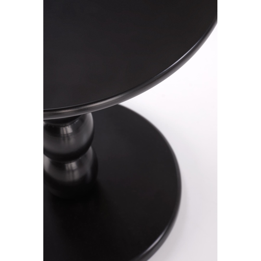 Žurnālu galds CIRILA Ø 40 cm, melns