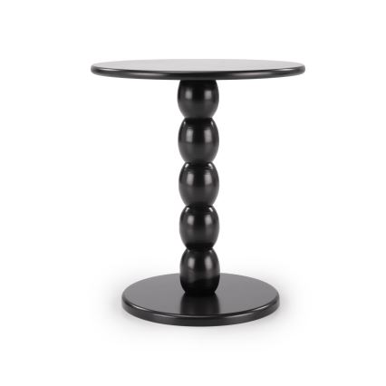 Žurnālu galds CIRILA Ø 40 cm, melns
