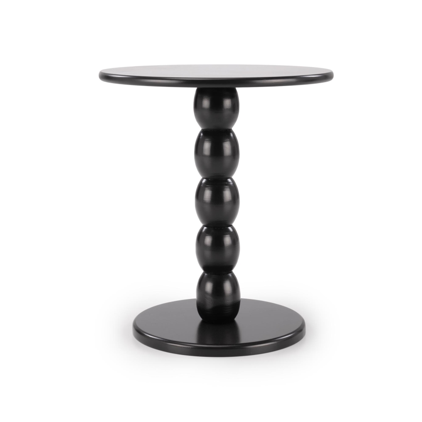 Žurnālu galds CIRILA Ø 40 cm, melns