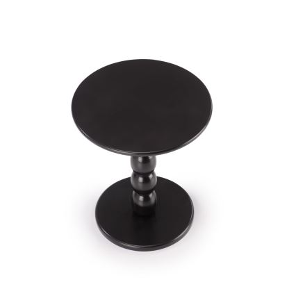Žurnālu galds CIRILA Ø 40 cm, melns