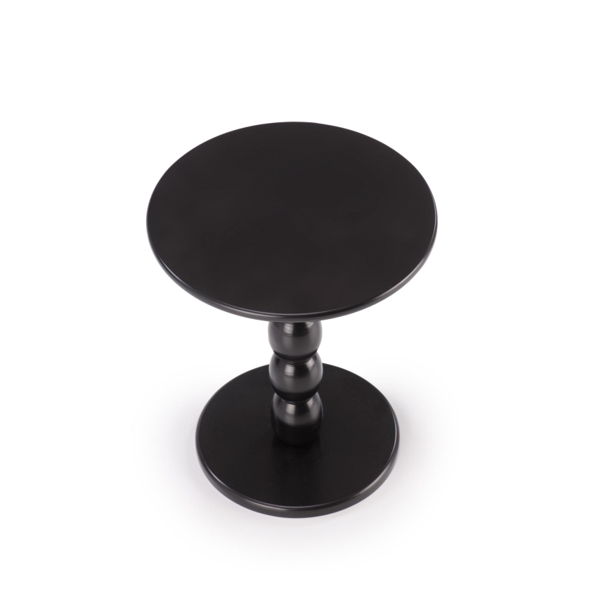 Žurnālu galds CIRILA Ø 40 cm, melns